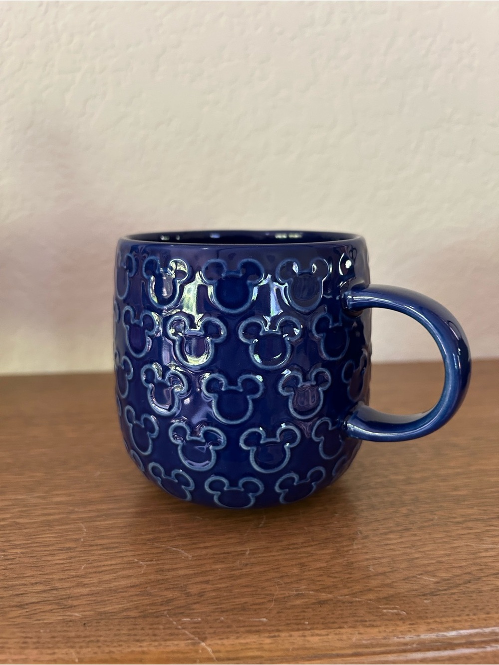 Disney Blue Ceramic Mickey Pattern Mug